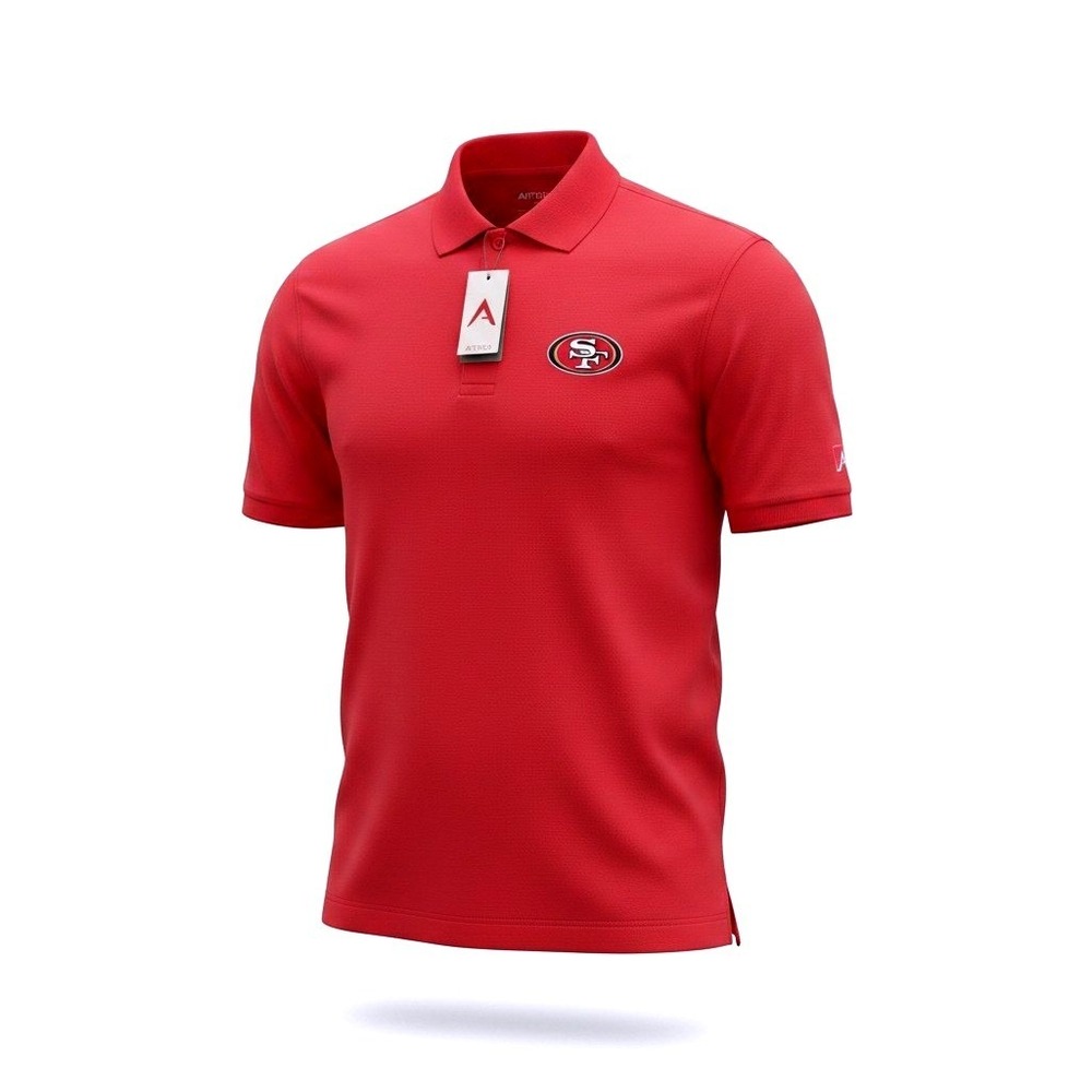 San Francisco 49ers Antigua Pique Xtra-Lite Polo Men S Red NFL Gameday Shirt